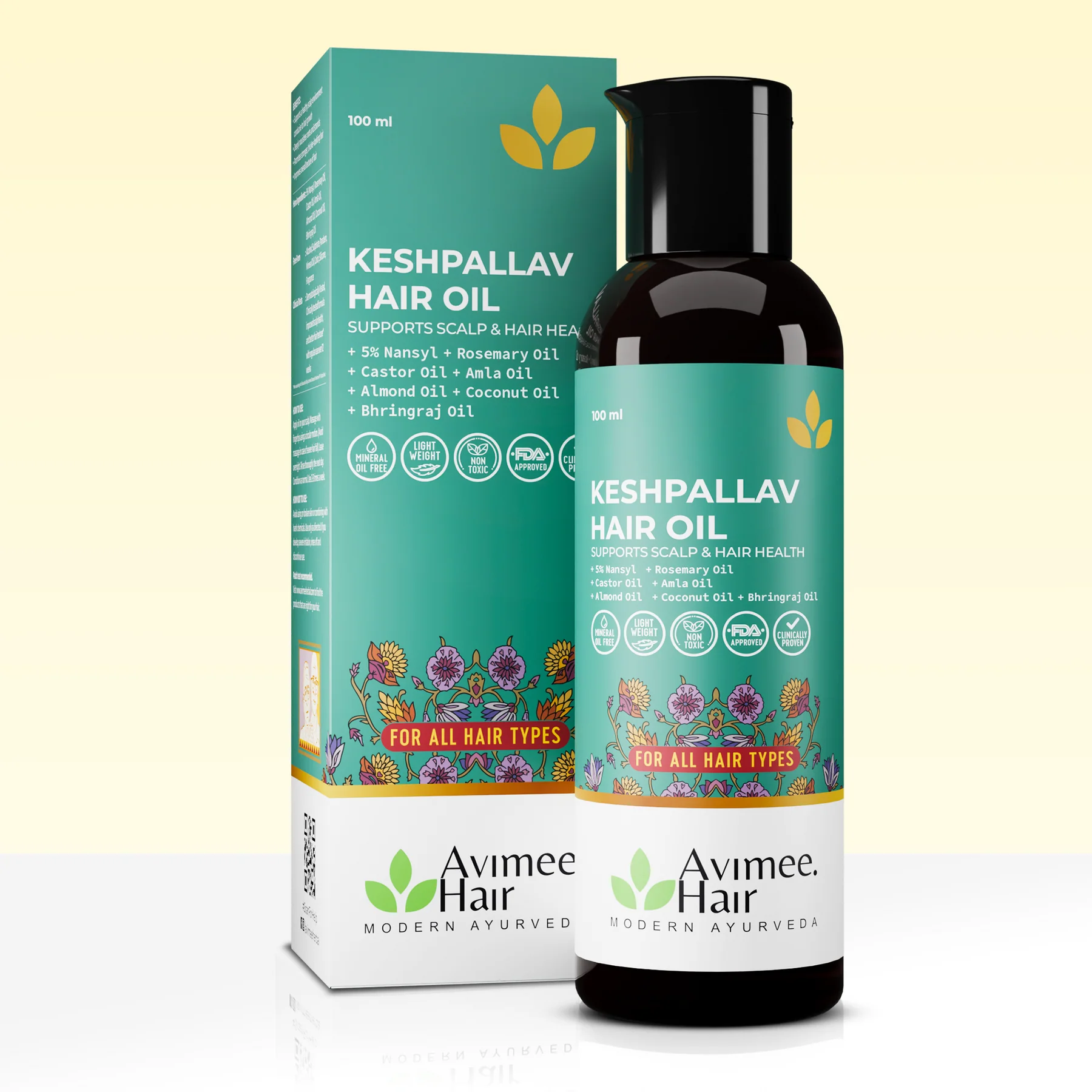Keshpallav Hair Oil for Hair Growth with 5% Nansyl & Rosemary Extracts